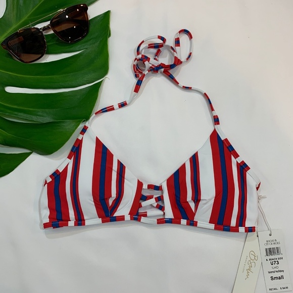 NWT 2PC B. Swim Bikini Top + Large‎ Full Bottom Bikini Swim Set 4th of July - Picture 5 of 8